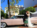 Classic wedding car hire, hens photoshooting
